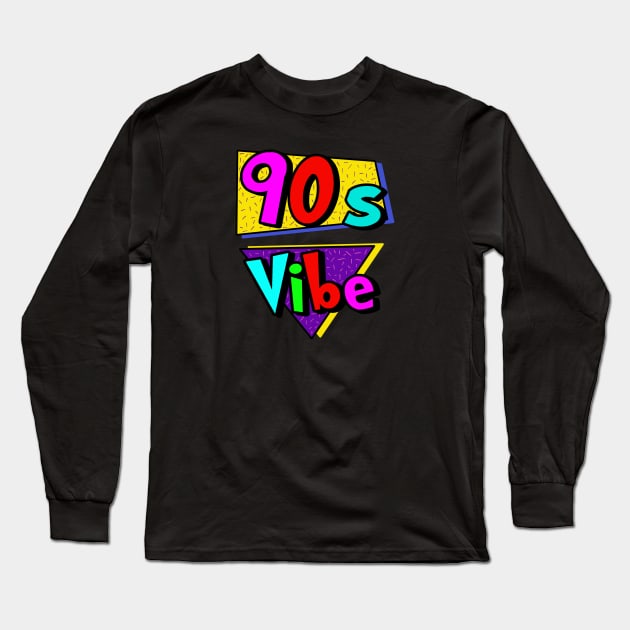 90s Vibe Long Sleeve T-Shirt by Milasneeze